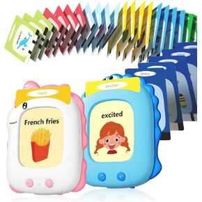 Talking Flash Cards 2 حزمة ، ألعاب صغيرة مع 336 كلمات رؤية ، تعلم ألعاب تعليمية للمرض التوحد التوحد لعلاج 3 4 5 5 سنوات من الأولاد والبنات