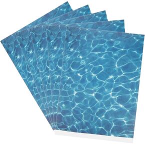 Ripple Water Sticker - 15pcs Self Adhesive Water Texture Paper - Realistic DIY Pool Effect for Diorama, Architectural Models & Miniature Landscapes 11.5X8.25 in
