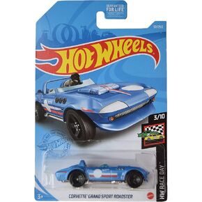 Hot Wheels Corvette Grand Sport Roadster ، يوم السباق 3/10 - الأزرق 37/250