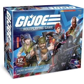 Renegade Game Studios G.I. لعبة Joe Roleplaying Game: Miniatures Hero - النماذج الأصلية للشخصيات الشهيرة من G.I. يمكن استخدام Joe لتمثيل حرف اللاعب الخاص بك - مجموعة 1-12 قطعة مصغرة غير مصممة