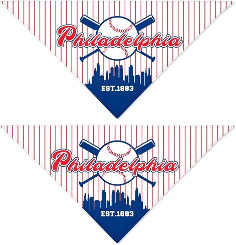 Pet Dog Bandana for Dogs, Baseball Cats Cotton Reversible Triangle Bid Scarf Perfect Game Day Dog Gifts in Saudi Arabia