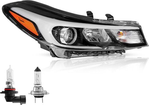 Right Headlight Assembly Compatible with 2017 2018 Kia Forte Halogen Front Passenger Side No LED w/Bulbs in Saudi Arabia