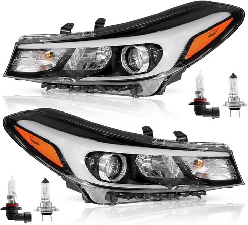 Right Headlight Assembly Compatible with 2017 2018 Kia Forte Halogen Front Passenger Side No LED w/Bulbs in Saudi Arabia