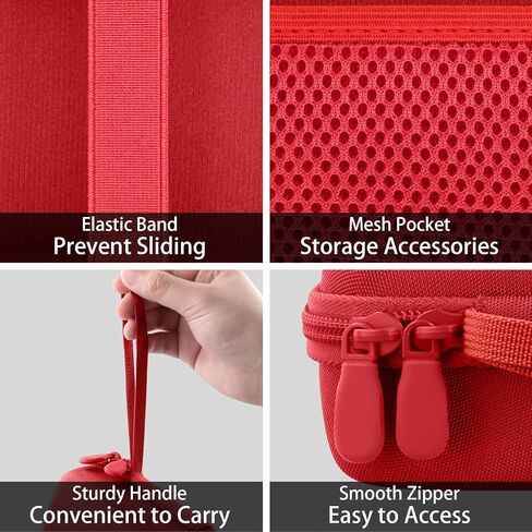 Aenllosi for Phomemo A30 Label Printer Hard Case, Phomemo A30 Mini Label Maker Machine Organizer, Red (Case Only) in Kuwait