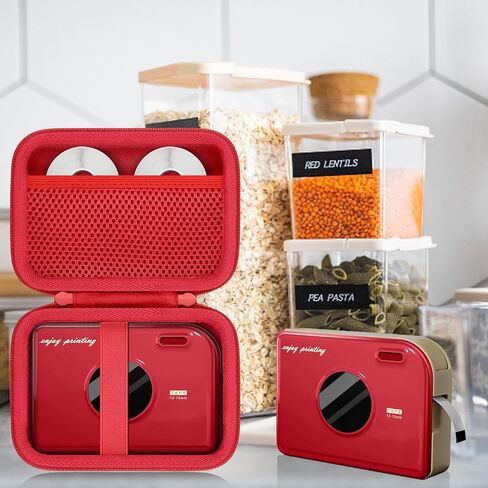 Aenllosi for Phomemo A30 Label Printer Hard Case, Phomemo A30 Mini Label Maker Machine Organizer, Red (Case Only) in Kuwait