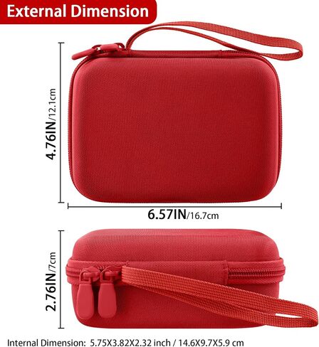 Aenllosi for Phomemo A30 Label Printer Hard Case, Phomemo A30 Mini Label Maker Machine Organizer, Red (Case Only) in Kuwait