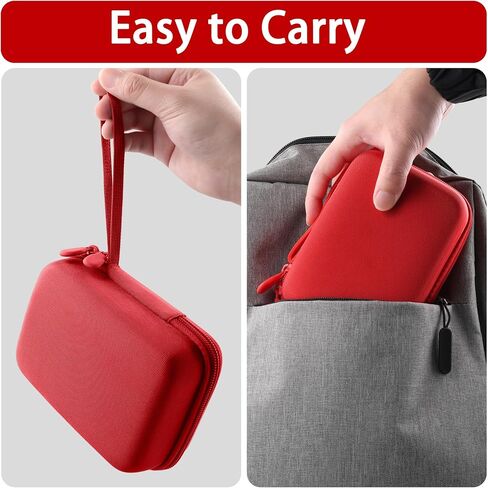 Aenllosi for Phomemo A30 Label Printer Hard Case, Phomemo A30 Mini Label Maker Machine Organizer, Red (Case Only) in Kuwait