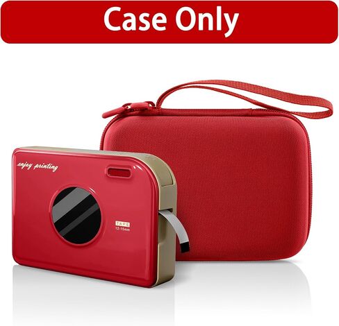 Aenllosi for Phomemo A30 Label Printer Hard Case, Phomemo A30 Mini Label Maker Machine Organizer, Red (Case Only) in Kuwait