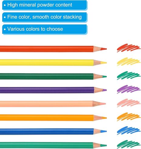 Patikil Black Pencils Pencys ، 20 PCS زيت أقلام رصاص ألوان خشبية رسم قلم رصاص للفنانين الفنانين اللوحة in Kuwait