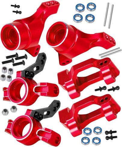 RC Aluminium C-Hubs كتلة التوجيه الكتل العذبة ل 1/18 مربعة الزعنفة Teton Desert Prerunner Rally ، حاملات محاور كعب in Kuwait