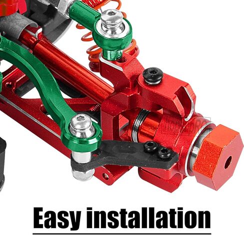 RC Aluminium C-Hubs كتلة التوجيه الكتل العذبة ل 1/18 مربعة الزعنفة Teton Desert Prerunner Rally ، حاملات محاور كعب in Kuwait