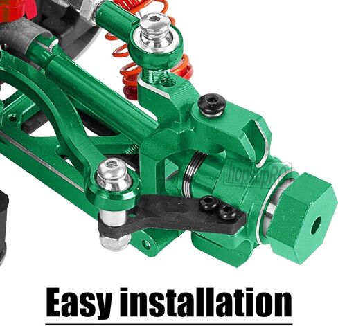 RC Aluminum C-Hubs Steering Block Caster Blocks for 1/18 LaTrax Teton Desert Prerunner Rally,Stub Axle Carriers Knuckles Set Hops UP, Replace Parts 7532 7552X (Red) in Kuwait