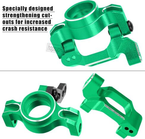 RC Aluminum C-Hubs Steering Block Caster Blocks for 1/18 LaTrax Teton Desert Prerunner Rally,Stub Axle Carriers Knuckles Set Hops UP, Replace Parts 7532 7552X (Red) in Kuwait