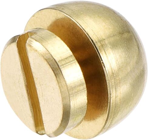 uxcell 10x6mm Round Studs Rivet Purse Handbag Feet Spike Brass Leather Craft Screw Back Rivets DIY 8 Sets in Kuwait