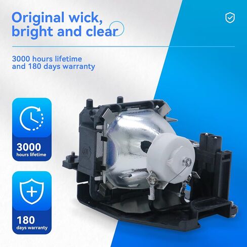 ET-LAD60 ET-LAD60AW ET-LAD60A ET-LAD60W for Panasonic PT-D5000 PT-D6000 PT-D6710 PT-DW6300 PT-DZ6700 PT-D6000ES PT-D6000LS PT-D6000ELS Projector Replacement Lamp Bulb in Kuwait