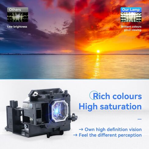 ET-LAD60 ET-LAD60AW ET-LAD60A ET-LAD60W for Panasonic PT-D5000 PT-D6000 PT-D6710 PT-DW6300 PT-DZ6700 PT-D6000ES PT-D6000LS PT-D6000ELS Projector Replacement Lamp Bulb in Kuwait