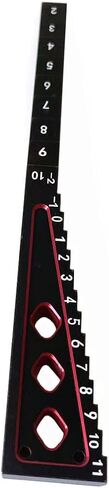 RC Car Ride Height Gauge Aluminum Alloy RC Height Measuring Ruler Accurate Measurement Tool for 1/8 1/10 RC Car in Kuwait