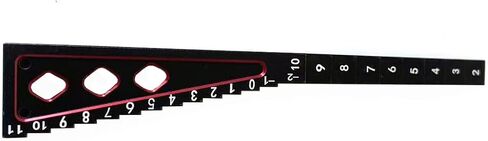 RC Car Ride Height Gauge Aluminum Alloy RC Height Measuring Ruler Accurate Measurement Tool for 1/8 1/10 RC Car in Kuwait