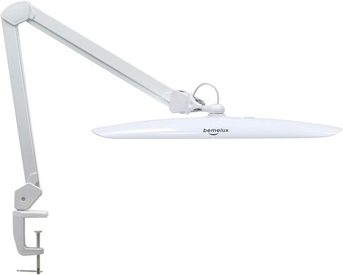 مصباح مكتب الأظافر المصباح مع المشبك ، 117 ٪ LEDs ، 2200 لومنت 20 بوصة مصباح مهام تعتيم ذراع الدوارة المعدنية للقراءة ، مكتب سطح المكتب ، طاولة العمل ، المهندس المعماري ، الخياطة ، الدراسة ، الحرفية المنزلية والأظافر in Kuwait