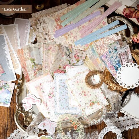 Siblymona 170pcs ملصقات Scrapbooking Pack ، ملصقات Junk Journal عتيقة الحزمة Kraft Papers Diary Planner Diary Notebook DIY Crafts (A) in Saudi Arabia