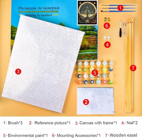 TUMOVO Cute Little Baby Dragon Paint by Numbers Kit, 16x20 Inch Acrylic Painting Arts and Craft for Kid & Adult in Kuwait