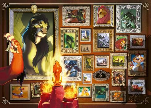 Ravensburger Disney Villainous: Scar 1000 Piece Jigsaw Puzzle for Adults - 16524 - Every Piece is Unique, Softclick Technology Means Pieces Fit Together Perfectly in Kuwait