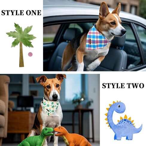 DOGWONG Gril Dog Bandanas 2 Pack, Pink Flower Print Triangle Reversible Rabbit Carrot Pet Scarf Durable Female Bandana for Small and Medium Dogs (Small) in Saudi Arabia