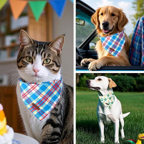 DOGWONG Gril Dog Bandanas 2 Pack, Pink Flower Print Triangle Reversible Rabbit Carrot Pet Scarf Durable Female Bandana for Small and Medium Dogs (Small) in Saudi Arabia