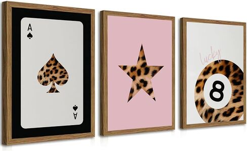 Western Cowboy Wall Art Set Of 3 Cowboy Print Playing Card Inspired Southwestern Canvas Poster Trendy Western Wall Decor Longhorn Bull Skull Room Decor for Bedroom Living Room Framed 12x16 inch in Saudi Arabia