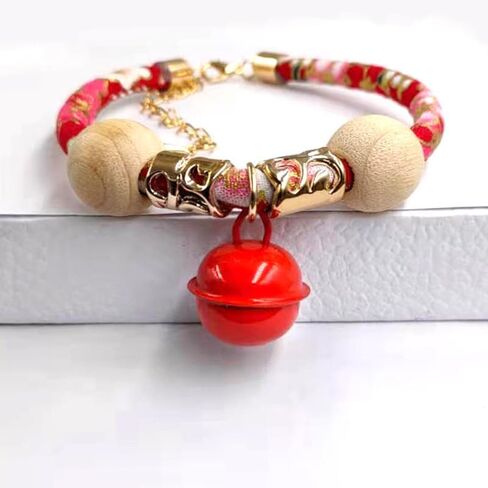 4PCS Kitten and Puppy Collar Combination, Dirt-Proof Triangle Scarf, Natural Camphor Wood Pet Bell, Cat Pearl Collar and Pet Party Accessories (Mixed Color) in Saudi Arabia