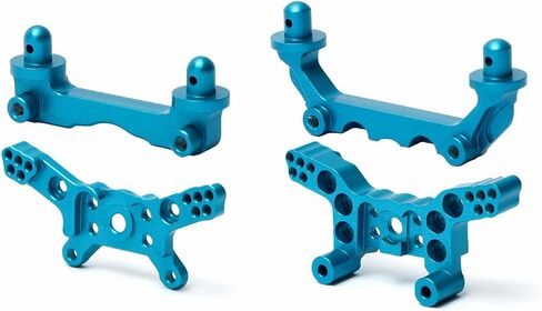 F/R Metal Shock Tower and Pillar Replacement Part Set for Hyper GO H14BM, 14209, 14210 1/14th RC Car Upgrades(Red) in Kuwait