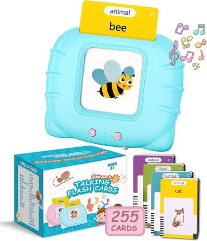 Talking Flash Cards 510 Sight Words Educational Montessori Toys for Toddlers, Autism-Sensory Pocket Speech Therapy Easter Gift for Boys Girls Toy Preschool Learning Resource Easter Gift (255 Cards) in Saudi Arabia