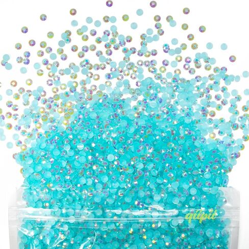 32000PCS 3mm White Resin Rhinestones for Crafting Pure White Flatback Jelly Resin Stones Big Bulk SS10 Non-Hotfix Diamonds Gems for Nails Face Eyes Makeup Body Mugs Tumblers Bottles DIY Crafts in Saudi Arabia