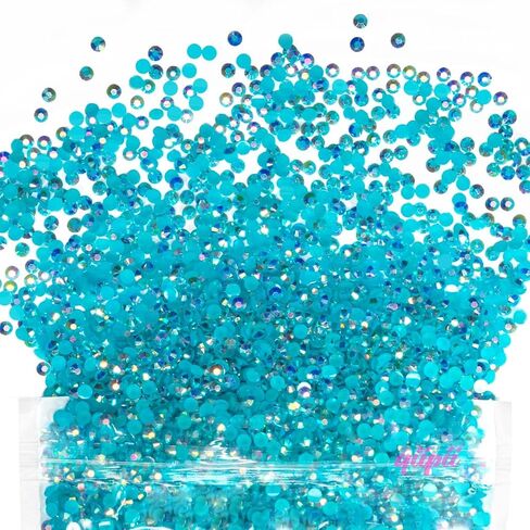 32000PCS 3mm White Resin Rhinestones for Crafting Pure White Flatback Jelly Resin Stones Big Bulk SS10 Non-Hotfix Diamonds Gems for Nails Face Eyes Makeup Body Mugs Tumblers Bottles DIY Crafts in Saudi Arabia