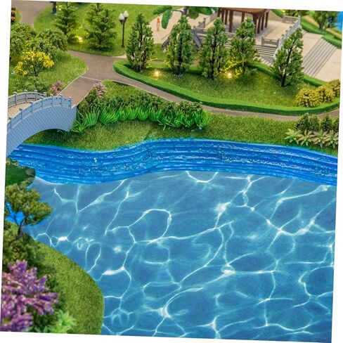 ملصق مياه تموج - 15pcs ورقة ملصق للاصق ذاتيا - تأثير تجمع DIY واقعية للديوراما ، النماذج المعمارية والمناظر الطبيعية المصغرة 11.5x8.25 في in Kuwait