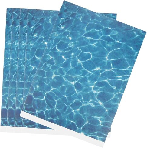 ملصق مياه تموج - 15pcs ورقة ملصق للاصق ذاتيا - تأثير تجمع DIY واقعية للديوراما ، النماذج المعمارية والمناظر الطبيعية المصغرة 11.5x8.25 في in Kuwait