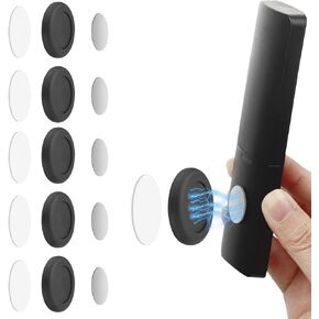 WALLFID 5 Pack Magnetic Remote Control Holder Wall Mount Holders Hole-Free Phone Charging Organizer Storage Containers For Home Office School Supply Storage - strong magnet securely hold (White)