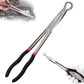 Electrical Disconnect Pliers, 16inch Automotive Electrical Disconnect Pliers Set Radiator Hose Clamp Pliers Automotive Long Spark Plug Removal Pliers for Electrical Connectors (A)