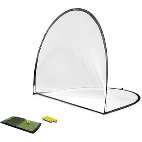 SKLZ Home Golf Driving Range Kit with Net, Golf Balls, Launch Pad, and Tees