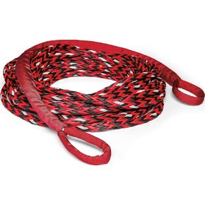 WARN 102557 Spydura Nightline Reflective Synthetic Winch Cable Rope Extension with Loop Ends: 3/8" Diameter x 50' Length, 6 Ton (12,000 lb) Capacity