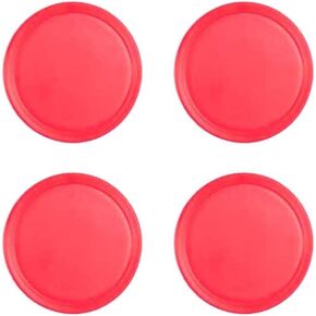 Kisangel 4PCS 50mm Air Hockey Pucks Mini Plastic Air Hockey Discs Replacement Table Air Hockey Goal Sports Educational Toy for Children Kids
