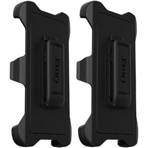 OtterBox Defender Series Holster Belt Clip Replacement for Galaxy S23 Ultra (Only) - Non-Retail Packaging - Black - 2 Pack