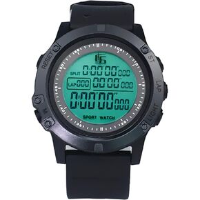 Sports Referee Watch Football Soccer Game Coach Referee Timer with Stainless Steel Buckle & Referee Whistle with Finger Grip