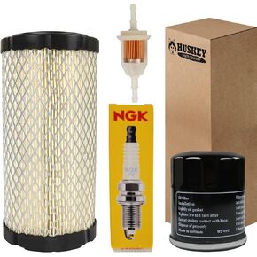 Huskey Tune Up Kit for EZGO TXT RXV 2008+ Golf Cart W/Kawasaki Engine, NGK Spark Plug, Air Filter, Oil Filter, Fuel Filter…