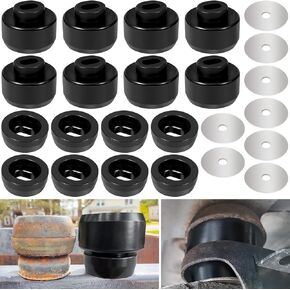 Silicone 7-141 Body and Cab Mount Bushing Kit for Chevy Silverado & Sierra 1500/2500 2WD/4WD 1999-2014 Body Cab Mounts & Washers Superior Silicone (Black 24PCS)