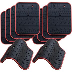Anti-Scratch Anti-Collision Non-Slip Silicone Pads, Car Scratch Protector for Trunk Bike Rack, Bicycle Car Racks Accessories,Car Paint Protective Pads Car Tire Pattern Non-Slip(Pack of 10)