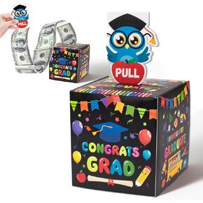 Easter Money Box for Cash Gift - Happy Easter Bunny Egg Money Gift Boxes with Pull Out Card Transparent Bags Funny DIY Holiday Surprise Explosion Holder Creative Way to Give Cash
