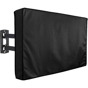 Outdoor Waterproof TV Cover 40-42" Universal Weatherproof Dustproof Black Flat Screen Cover with Remote Control Pocket Patio Television Protector for Outside LCD LED OLED TV Screens (40-42", Black)
