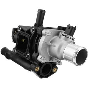 Engine Coolant Thermostat Housing Assembly Fits for 2011-2016 Chevy Cruze 2012-2018 Chevy Sonic Trax 2013-2019 Chevy Trax 1.6L & 1.8L Replaces# 902-033 25199824 25192228 55564890 with Sensor Gasket