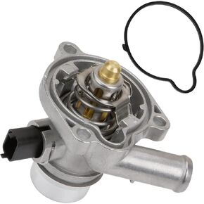Upgrade Aluminium Coolant Thermostat Housing Assembly 25200455 55565336 902-808 Compatible with 2011-2016 Chevy Cruze Trax Sonic 2013-2020 Buick Encore 2013-2020 1.4L